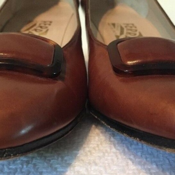 Salvatore Ferragamo Kitten Heel Pumps Shoes 7.5 AA - Picture 4 of 8